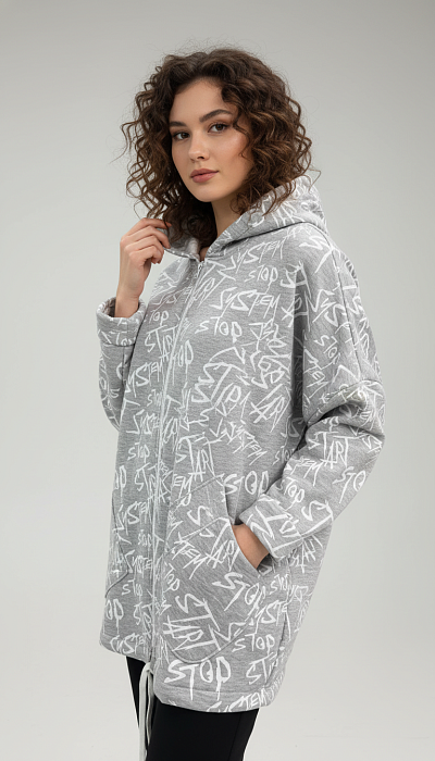 Джемпер женский на молнии W9-761